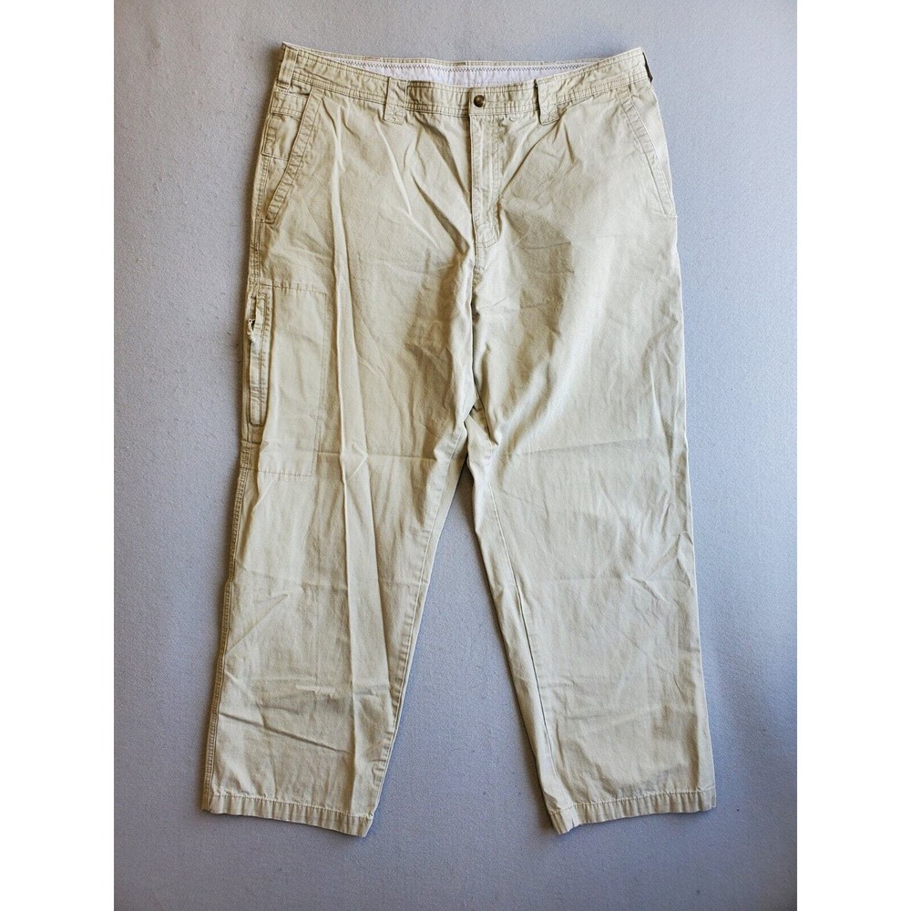 COLUMBIA Men's 40 x 32 Khaki Lightweight Pants Hiking (Measures: 40x30)